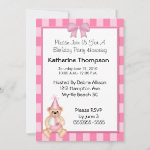 Baby's Birthday Invitation