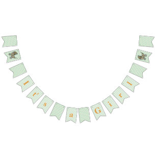 Baby's Blocks Stroller Bunting Banner