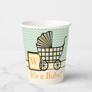 Baby's Blocks Stroller Paper Cup