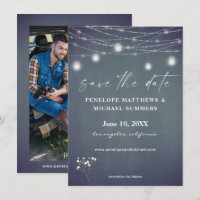 Baby's Breath Blue Grey Chalkboard Photo