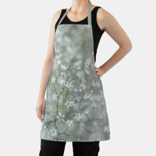 Baby's Breath Flowers Pretty Nature Photography Apron