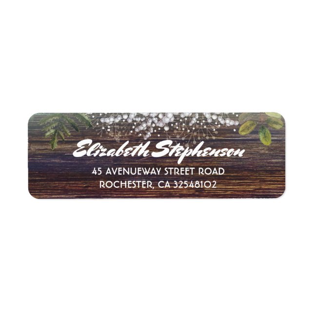 Baby's Breath Rustic Barn Wood Wedding (Front)