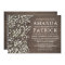 Baby's Breath Rustic Barn Wood Wedding Invitations