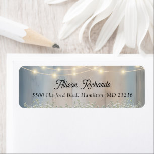 Babys Breath String Lights Rustic Wood Return