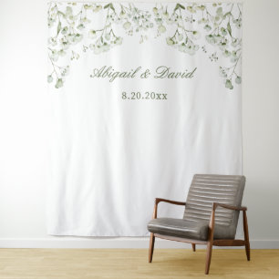 Baby's Breath Wedding Backdrop Tapestry