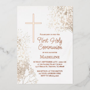 baby's breath white flowers First Holy Communion