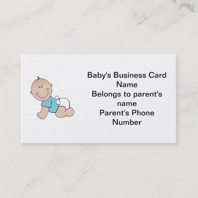 Baby's Business Card (Front)