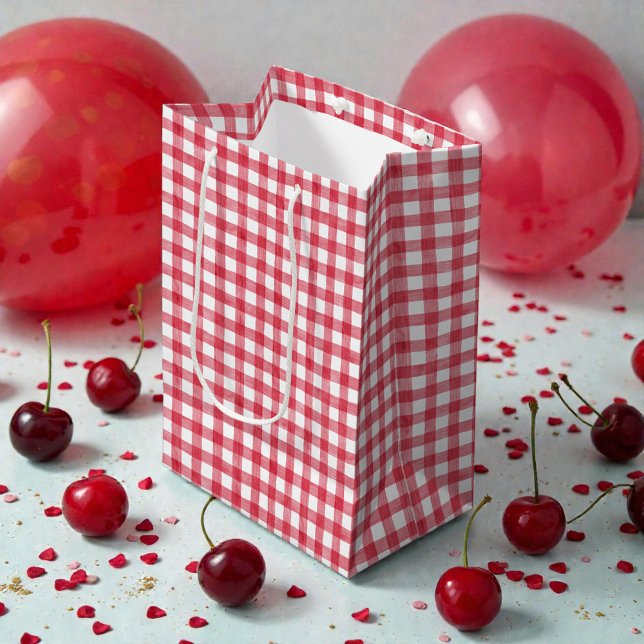Baby's Cherry First Red Gingham Birthday Tissue Paper (Creator Uploaded)