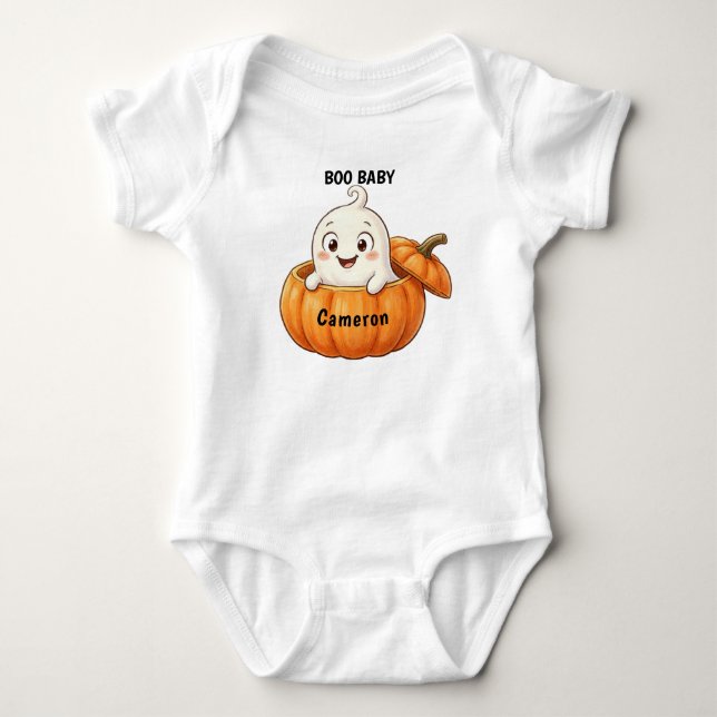 Baby's Cutomized First Halloween Shirt (Front)
