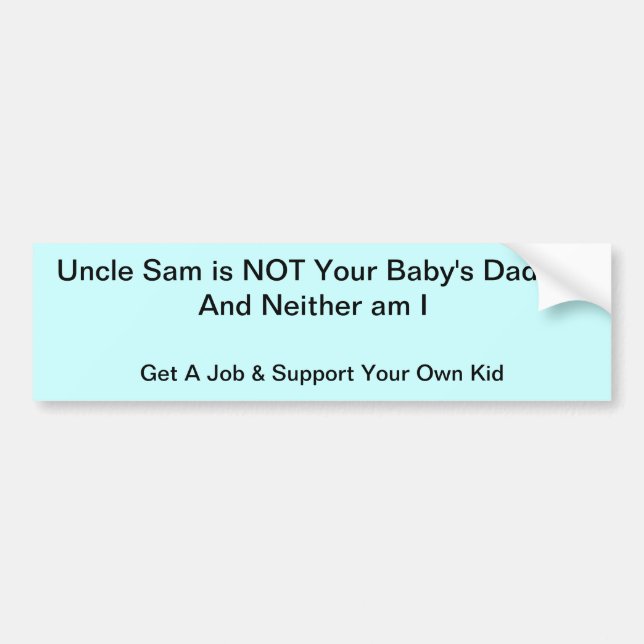 Baby's Daddy Bumper Sticker (Front)