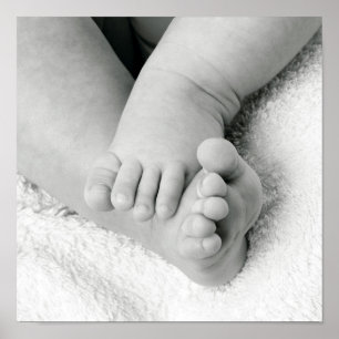 Baby's Feet Poster Print