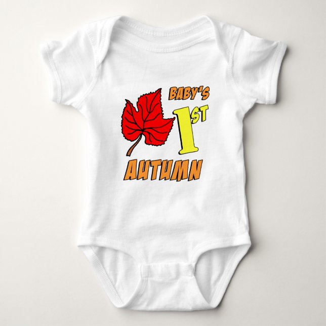Baby's First Autumn Baby Bodysuit (Front)