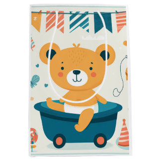 Baby's First Bath Medium Gift Bag