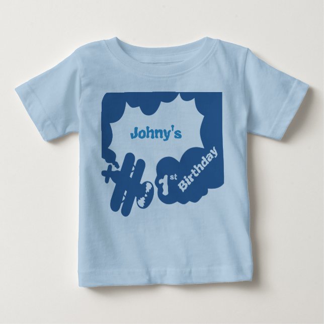 baby's first Birthday, baby's 1st Baby T-Shirt (Front)