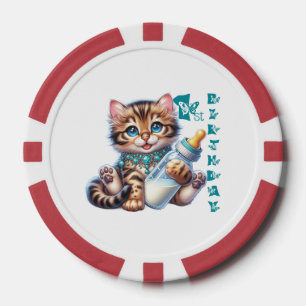 Baby's first birthday. Poker Chips
