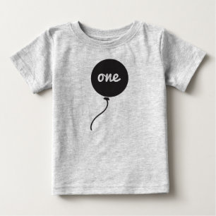 Baby's First Birthday Shirt Grey