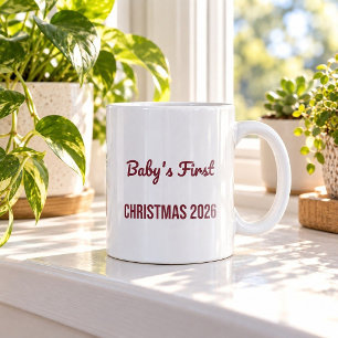Baby's First Christmas 2026 Funny Mug