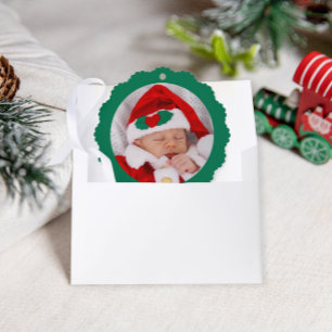 Baby's First Christmas Adorable Christmas Tree Decoration Card