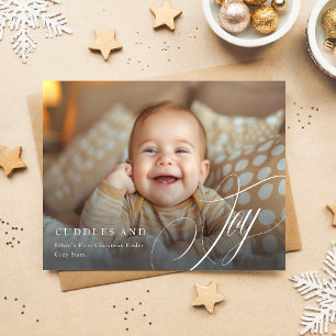 Baby's First Christmas Baby Announcement Holiday