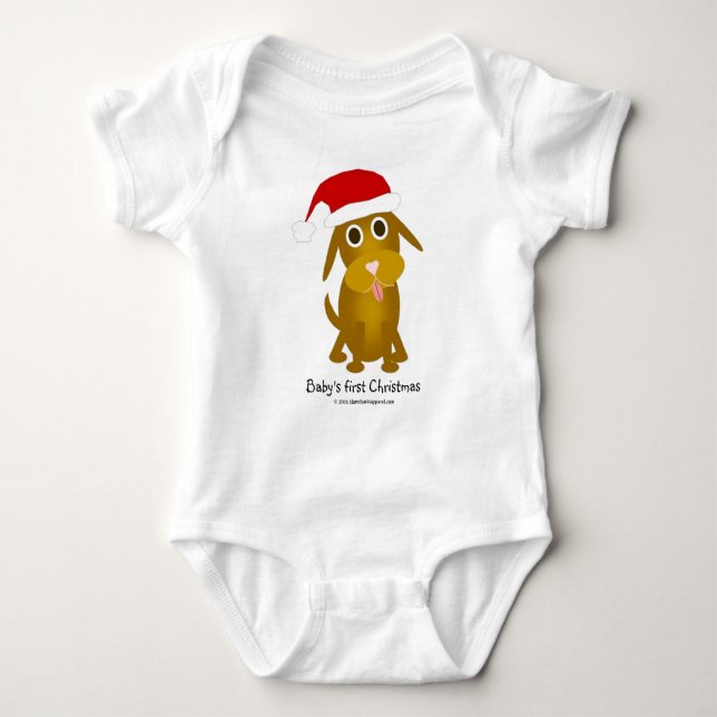 Baby's first Christmas Baby Bodysuit (Front)