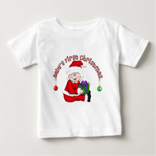Baby's First Christmas Baby Santa (CA1) T-Shirt