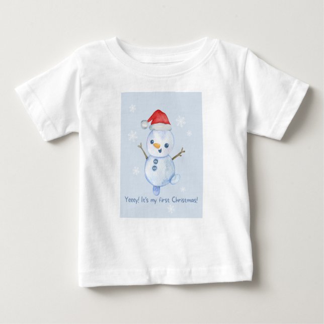 Baby's first Christmas Baby T-Shirt (Front)