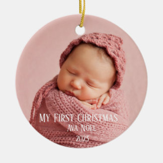 Baby's First Christmas Birth Stats Christmas Tree Ceramic Tree Decoration
