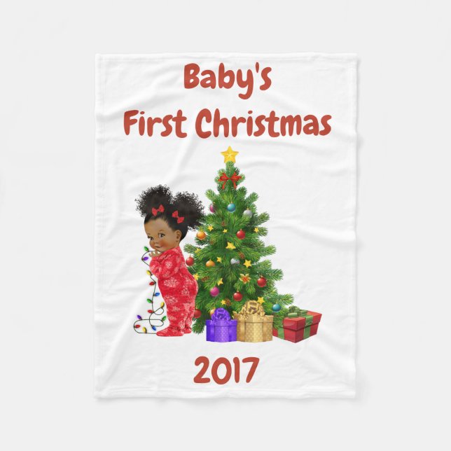 Baby's First Christmas Blanket (Front)