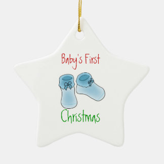 Baby's first Christmas (boy) Ceramic Tree Decoration