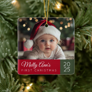 Baby's First Christmas Ceramic Ornament