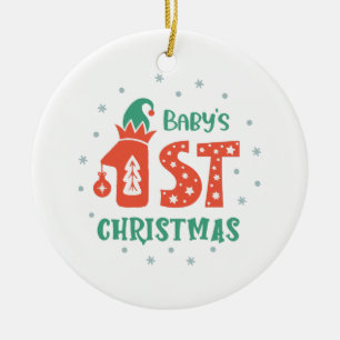 Baby's First Christmas  Ceramic Tree Decoration