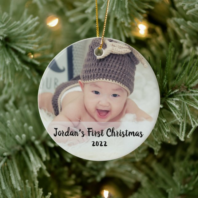 Baby's first christmas  ceramic tree decoration (Tree)