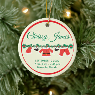 Baby's First Christmas Ceramic Tree Decoration