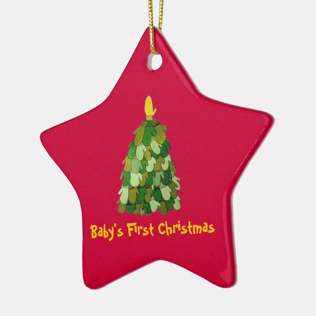 Baby's First Christmas Ceramic Tree Decoration (Left)