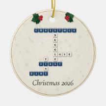 Baby's First Christmas Crossword Tiles