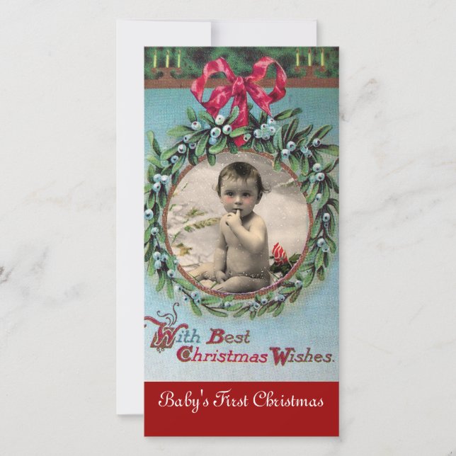 BABY'S FIRST CHRISTMAS CROWN PHOTO TEMPLATE (Front)