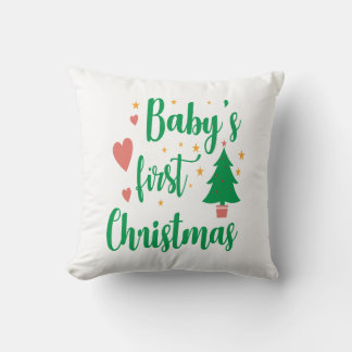 Baby's First Christmas Cushion