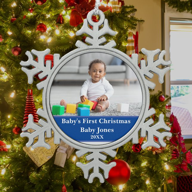 Baby's First Christmas Custom Photo Ornament (Creator Uploaded)