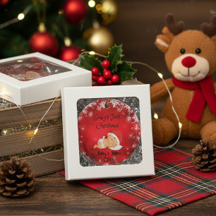 Baby's First Christmas , customise baby's name Ceramic Tree Decoration