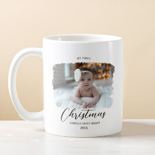 Baby's First Christmas Elegant Modern Minimal Coffee Mug