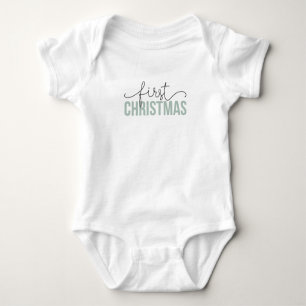 Baby's "First Christmas" for New Parents Baby Bodysuit