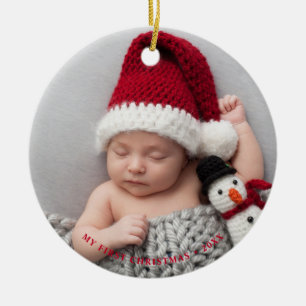 Baby's First Christmas Holiday Ceramic Tree Decoration