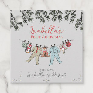 Baby's First Christmas Holiday Season Gift Tags