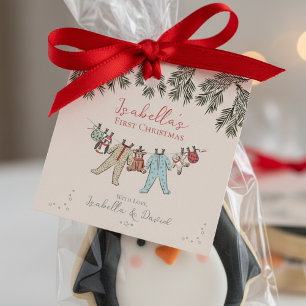 Baby's First Christmas Holiday Season Gift Tags