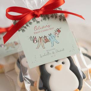 Baby's First Christmas Holiday Season Gift Tags