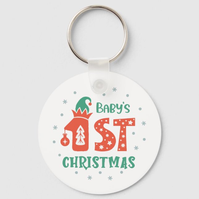 Baby's First Christmas  Key Ring (Front)