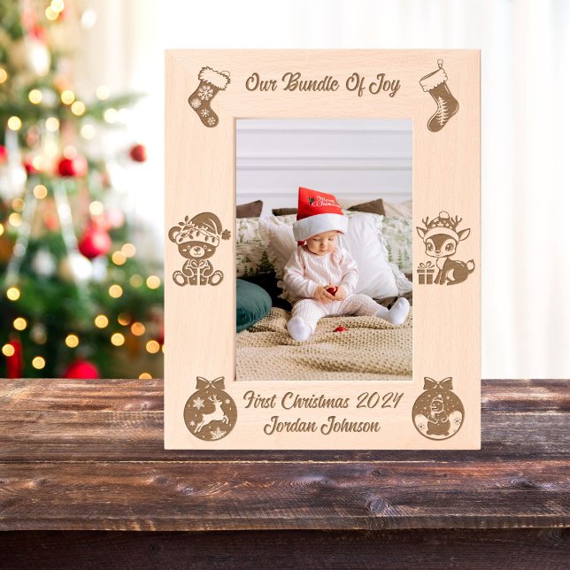 Baby's First Christmas Laser Etched Frames (Creator Uploaded)