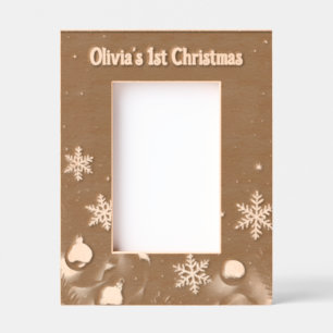 Baby's first Christmas Laser Etched Picture Frame