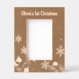 Baby's first Christmas Laser Etched Picture Frame