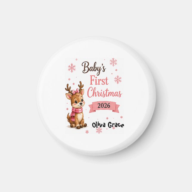 Babys First Christmas magnet (Front)